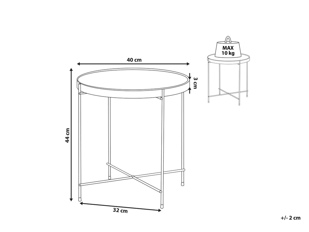 Side Table Silver Lucea