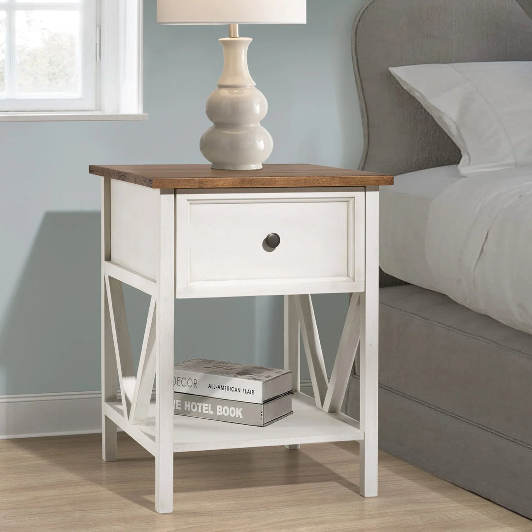 Side Table White Wash Umbra