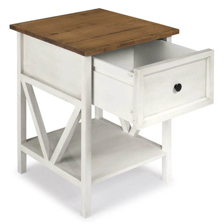 Side Table White Wash Umbra