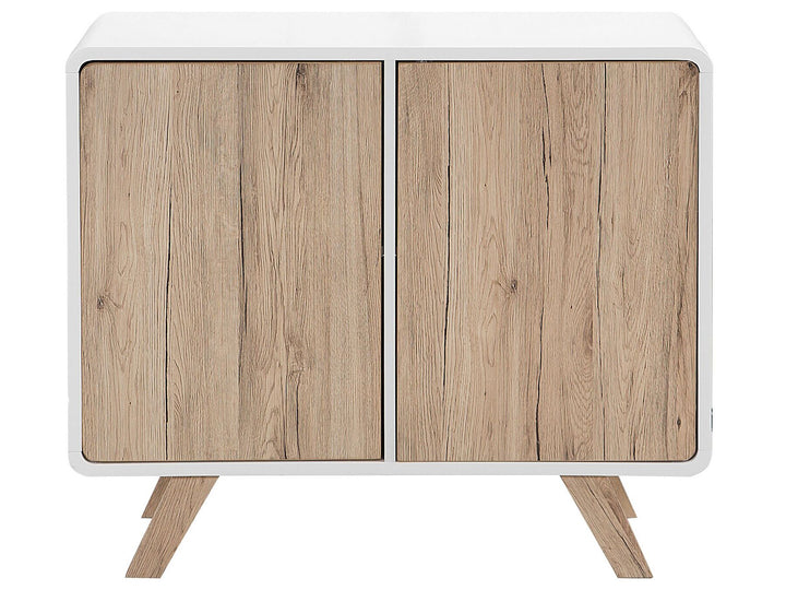 Sideboard White with Light Wood Milo