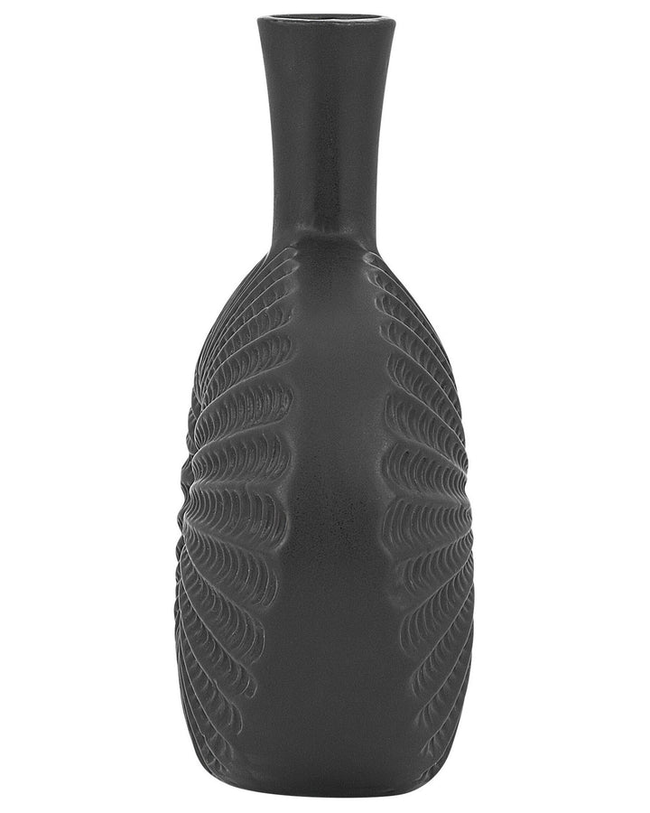 Stoneware Decorative Vase 24 cm Black Arwad