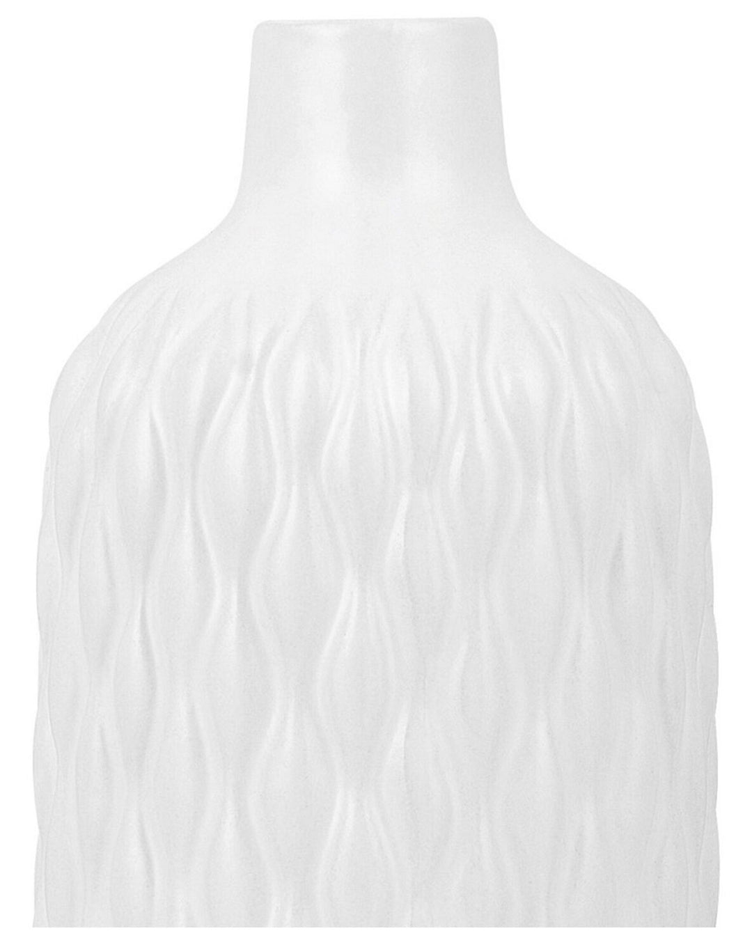 Stoneware Decorative Vase 31 cm White Emar