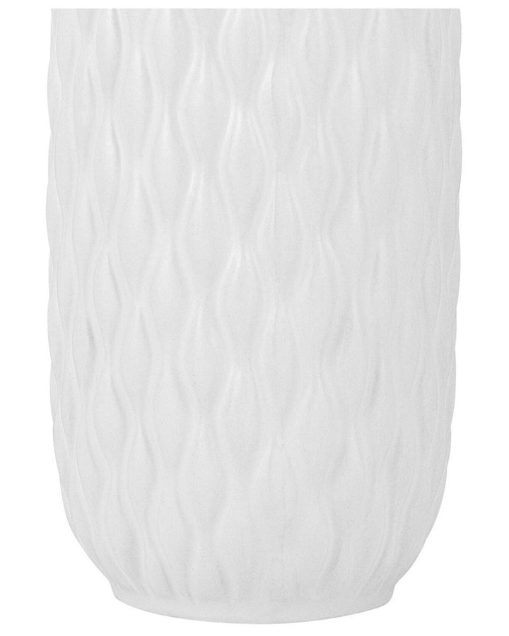 Stoneware Decorative Vase 31 cm White Emar