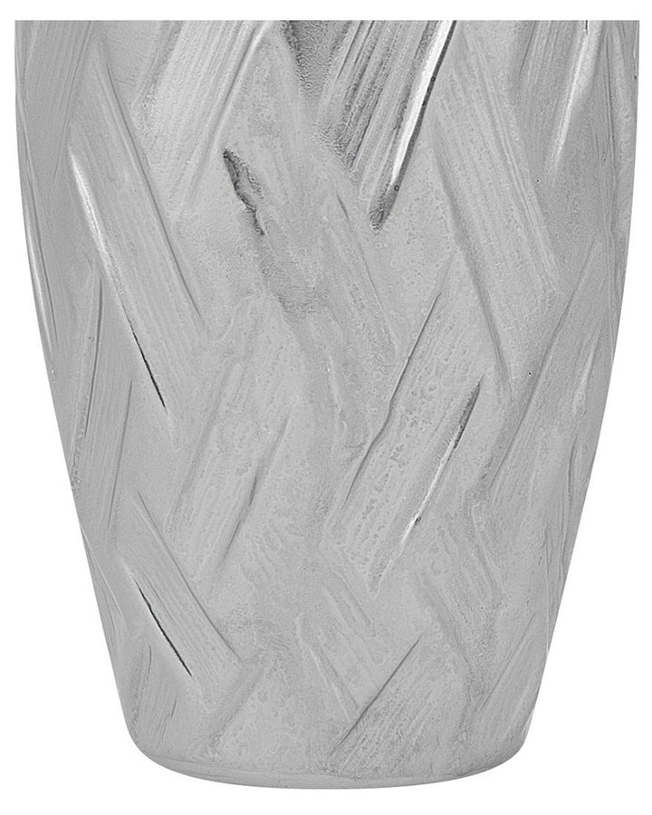 Stoneware Decorative Vase 33 cm Silver Arpad