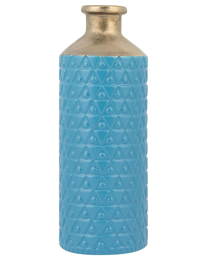 Stoneware Decorative Vase 39 cm Blue Arsin