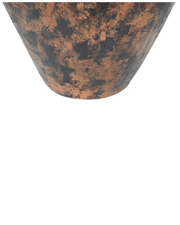 Terracotta Decorative Vase 33 cm Copper with Blue NIDA