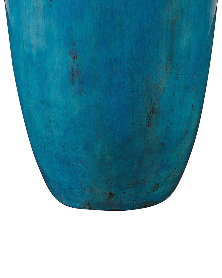 Terracotta Decorative Vase 42 cm Blue Miletus