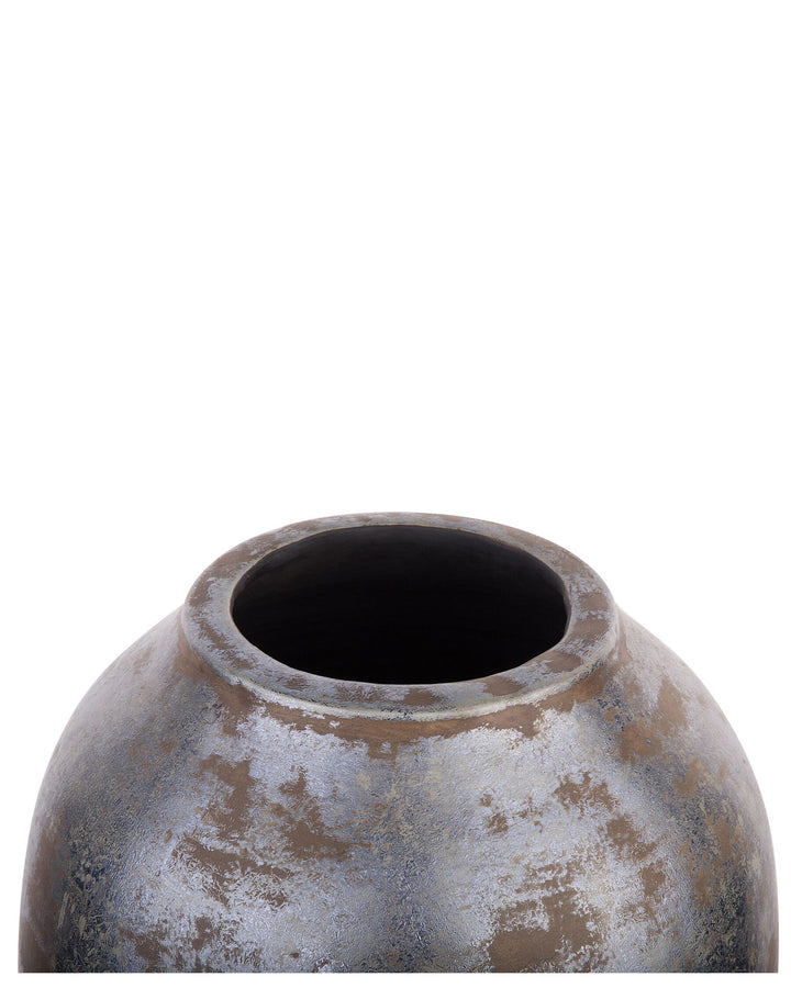 Terracotta Decorative Vase 48 cm Dark Grey Lorca