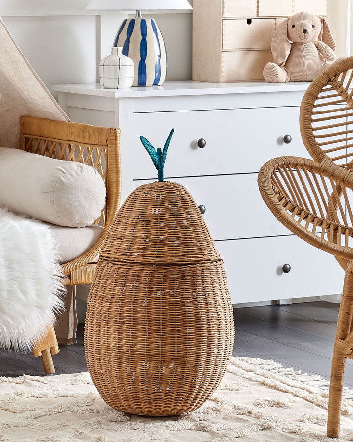 Rattan Pear Basket Natural Vagsoy