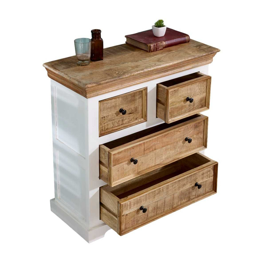 Alfie Solid Mango Wood 4 Chest Of Drawers