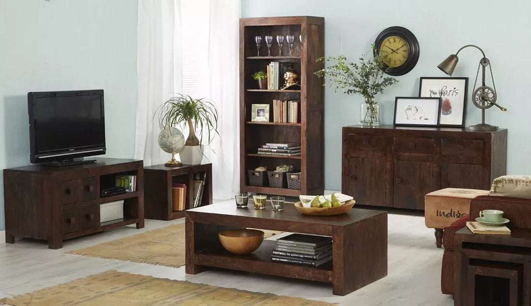 Dark Mango Large Open Bookcase Toko