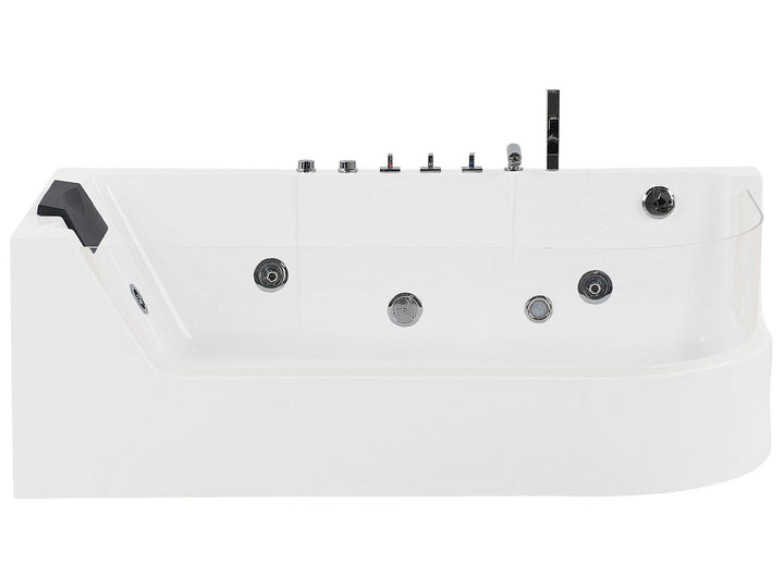 Whirlpool Bath with LED 1700 x 800 mm White Acuario