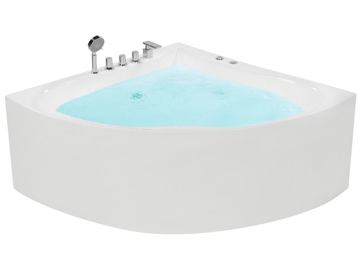 Whirlpool Corner Bath 1870 x 1330 mm White Islita