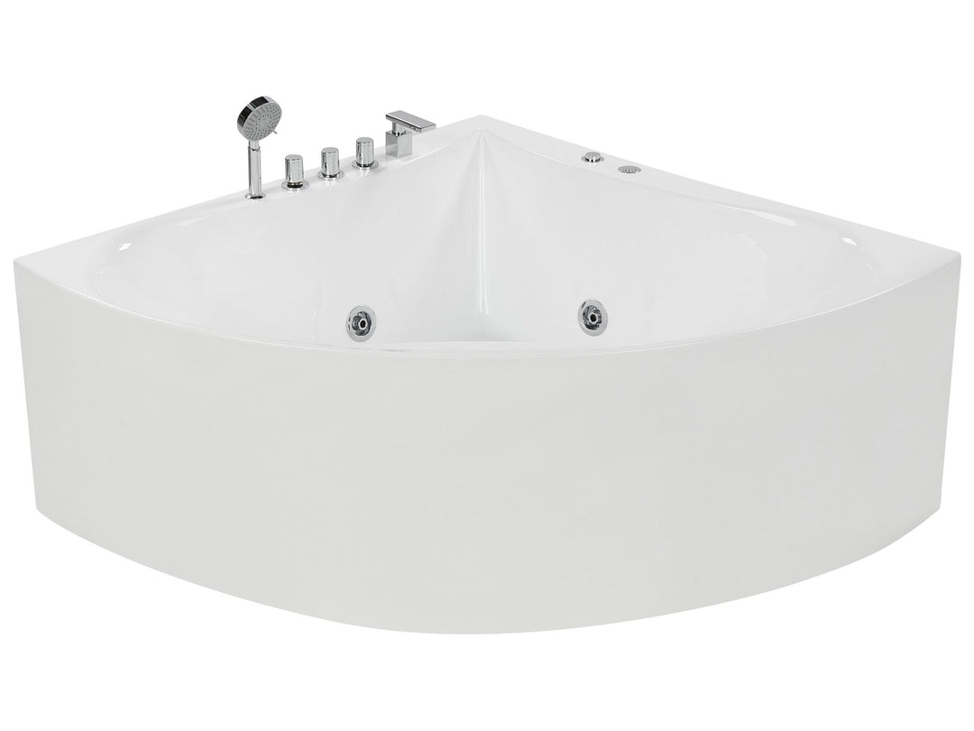 Whirlpool Corner Bath 1870 x 1330 mm White Islita