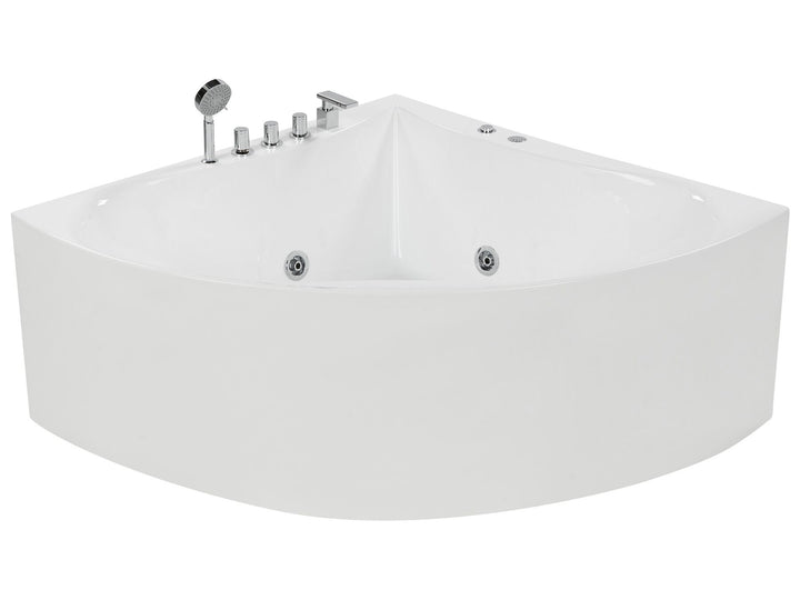 Whirlpool Corner Bath 1870 x 1330 mm White Islita