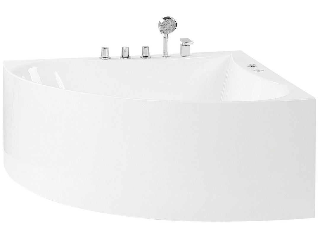 Whirlpool Corner Bath 1870 x 1330 mm White Islita