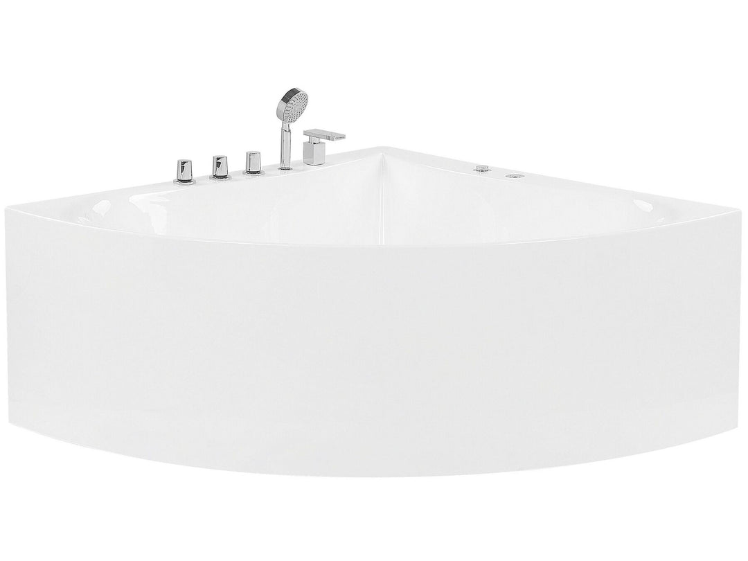 Whirlpool Corner Bath 1870 x 1330 mm White Islita