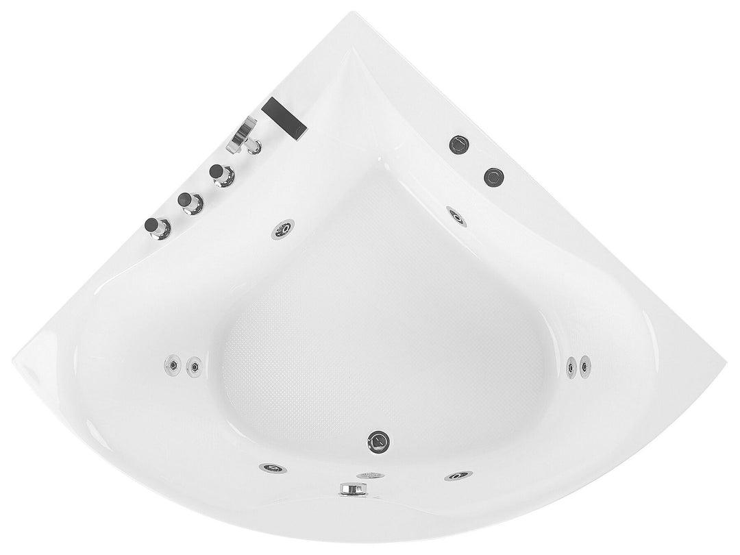 Whirlpool Corner Bath 1870 x 1330 mm White Islita