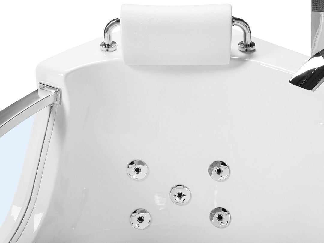 Whirlpool Bath with LED 2010 x 1500 mm White Mangle