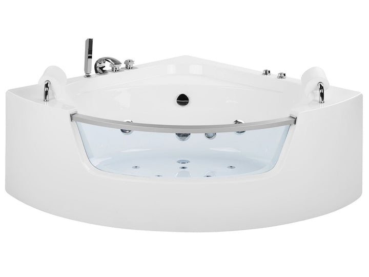 Whirlpool Bath with LED 2010 x 1500 mm White Mangle