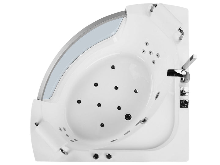 Whirlpool Bath with LED 2010 x 1500 mm White Mangle