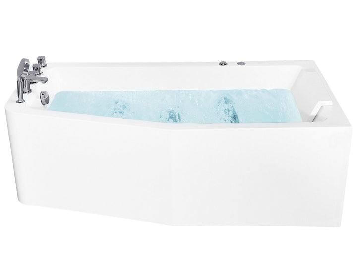 Left Hand Whirlpool Corner Bath 1700 x 800 mm White Talita