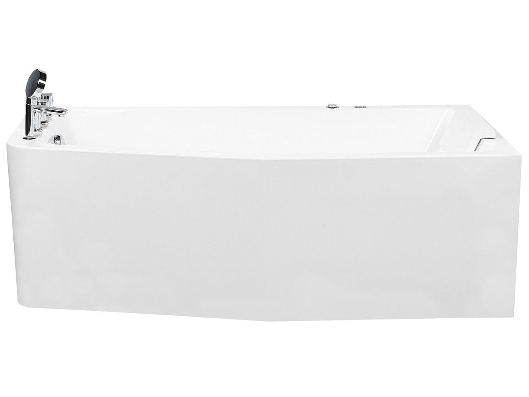 Left Hand Whirlpool Corner Bath 1700 x 800 mm White Talita