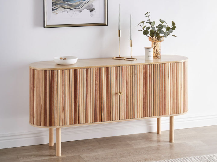 Wooden 2 Door Sideboard 75 cm Light Manana