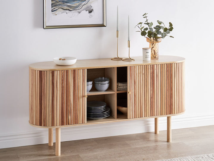 Wooden 2 Door Sideboard 75 cm Light Manana