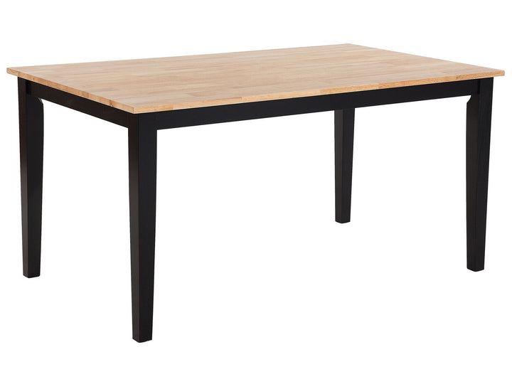 4 Seater Wooden Dining Table Black Oliver