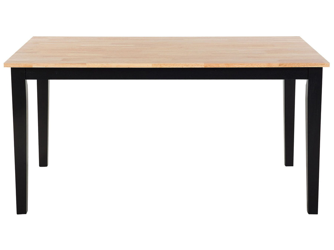 4 Seater Wooden Dining Table Black Oliver