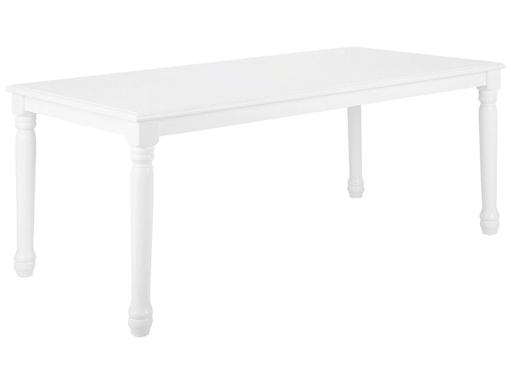 6 Seater Wooden Dining Table  White Casmin