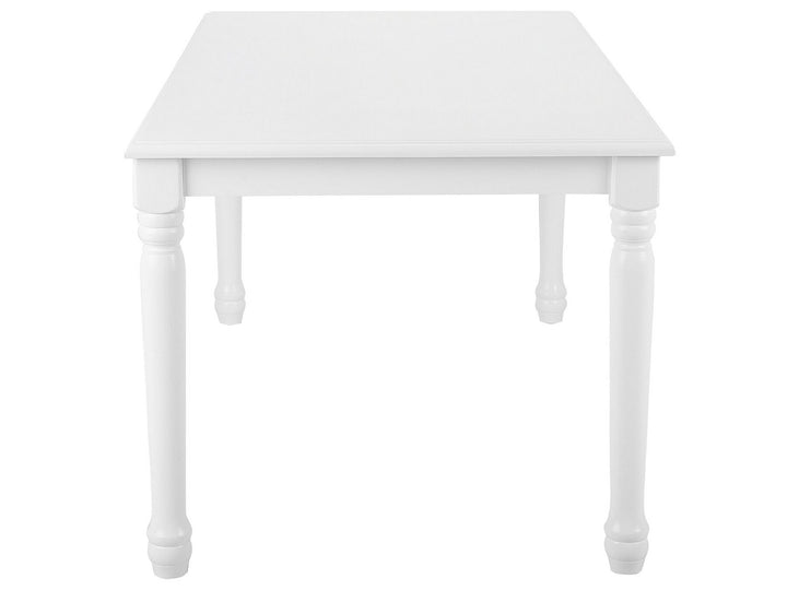 6 Seater Wooden Dining Table  White Casmin