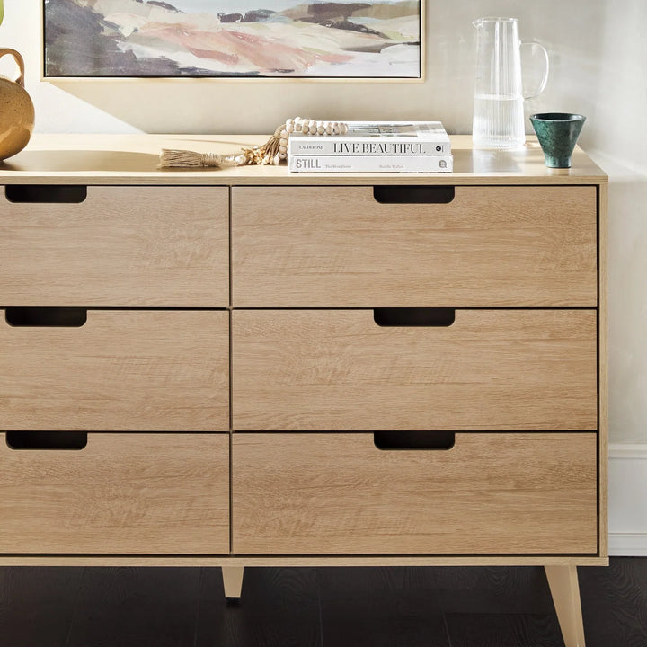 Modern Drawer Chest Light Oak Knudson