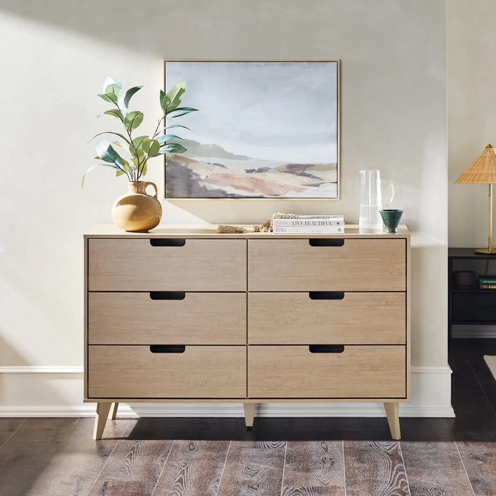 Modern Drawer Chest Light Oak Knudson