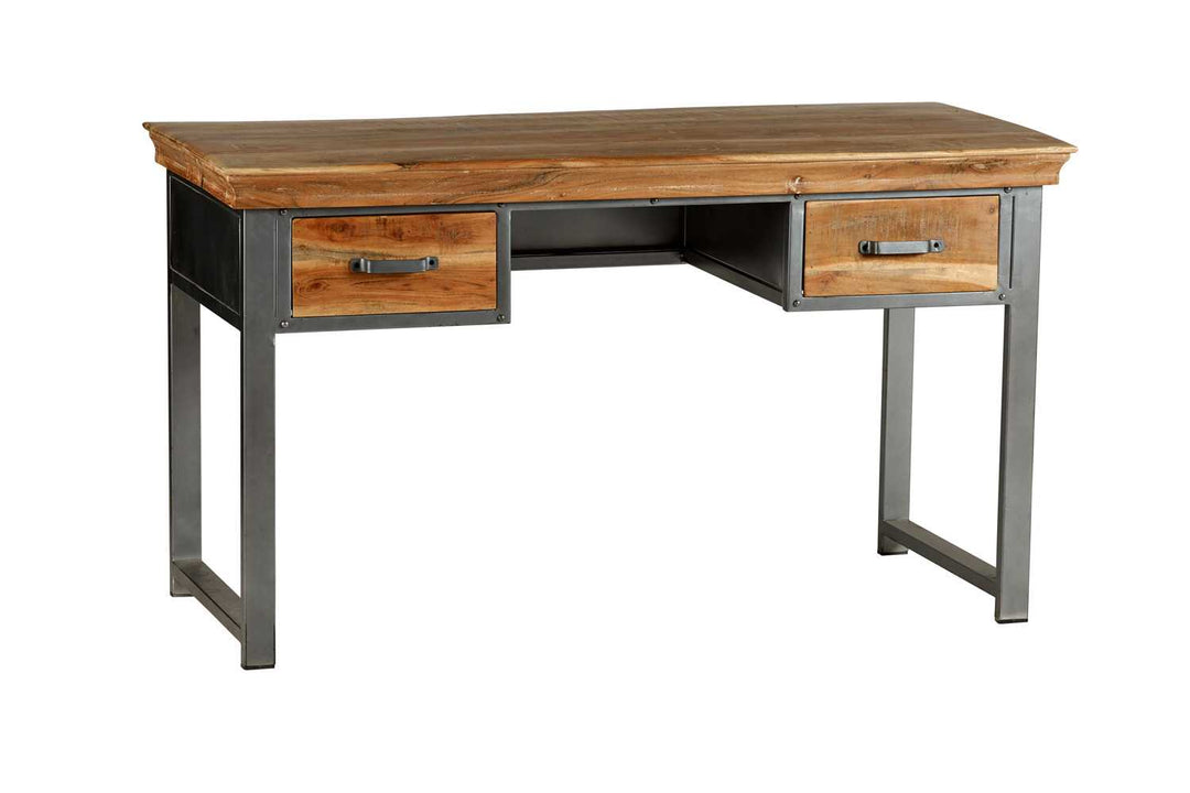 Metropolis Industrial 2 Drawer Writing Desk