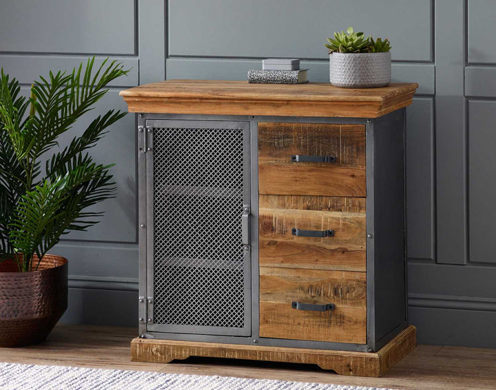 Metropolis Industrial 3 Drawer Sideboard