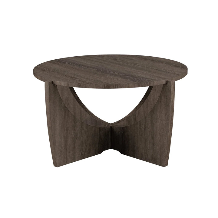 Round Coffee Table Cerused Ash Venux