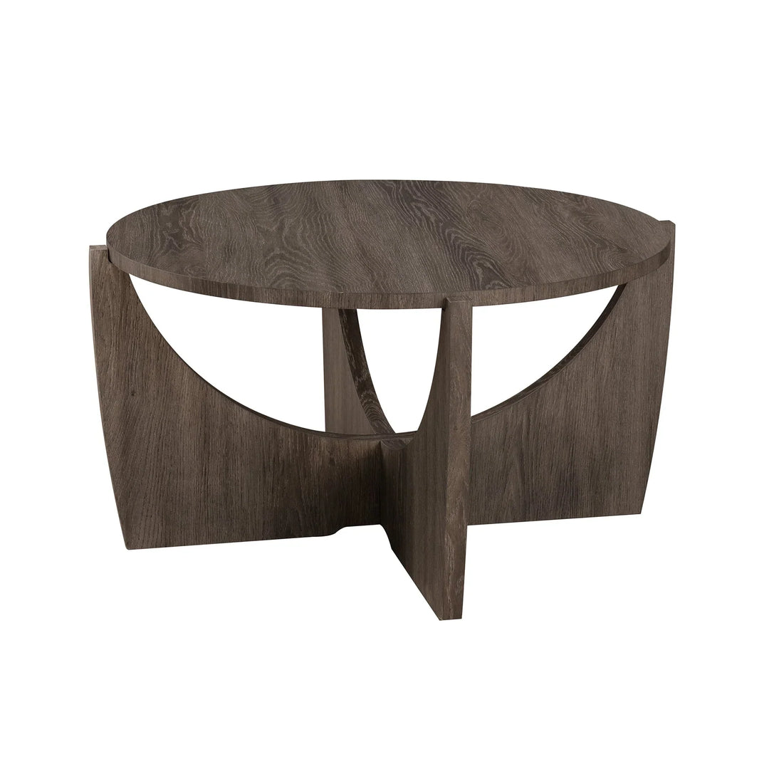 Round Coffee Table Cerused Ash Venux