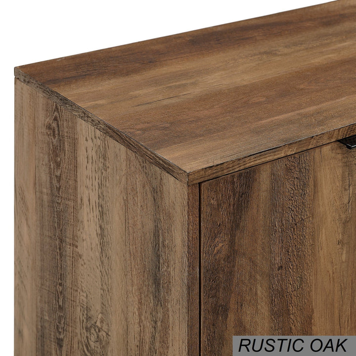 Bar Cabinet Rustic Oak Heideman