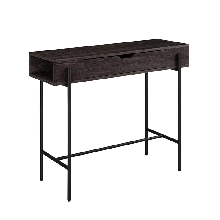 Modern 1 Drawer Console Table Charcoal Apogee