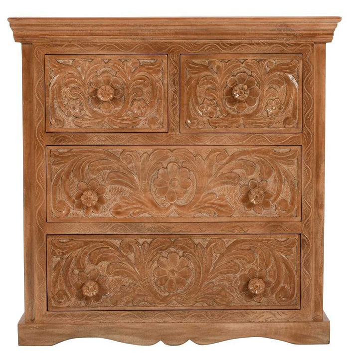 Artwork Mango Wood Chest Of Drawers