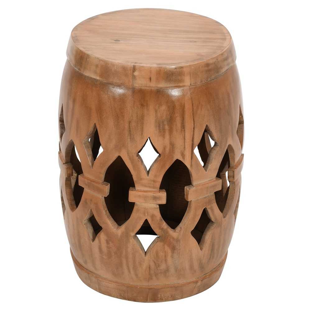 Artwork Mango Wood Side Table