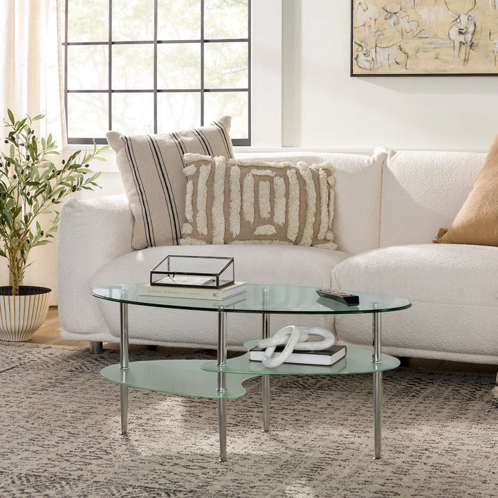 Glass Top Coffee Table Cartwright