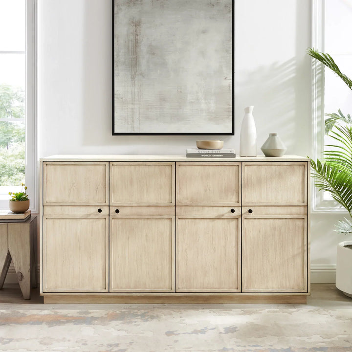 4 Door Modern Sideboard Birch Mina