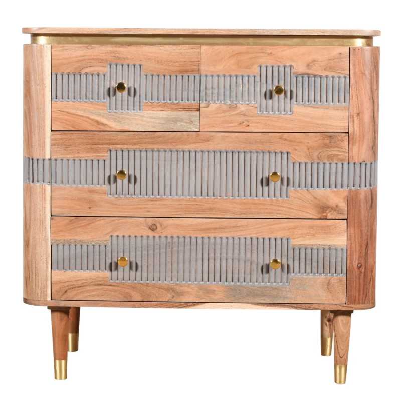 Wilton Acacia Wood 4 Drawers Chest