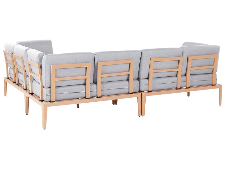 Rima III 6 Seater Modular Garden Corner Lounge Set Grey