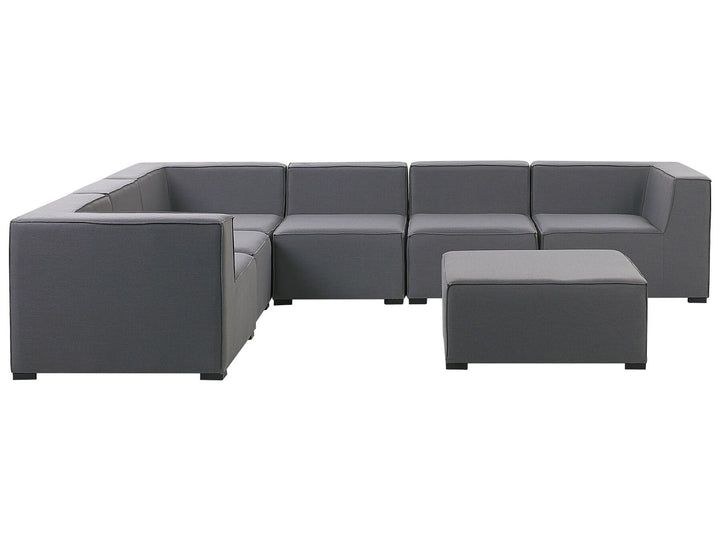 Arezzo Right Hand 7 Seater Modular Garden Corner Lounge Set Grey