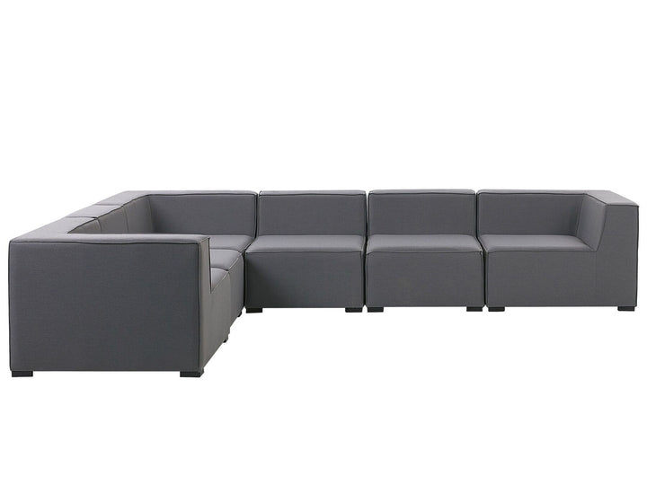 Arezzo Right Hand 7 Seater Modular Garden Corner Lounge Set Grey