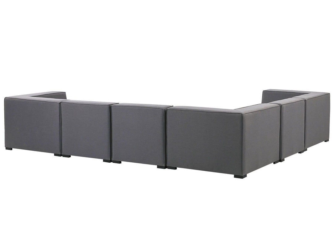 Arezzo Right Hand 7 Seater Modular Garden Corner Lounge Set Grey